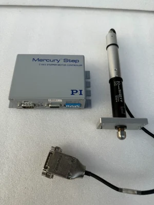 Used PI Germany M-230.10S Electric Actuator with Driver Controller C-663.11 Kit 1pcs